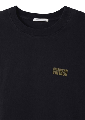 Gixy oversize bluse Sort American Vintage 